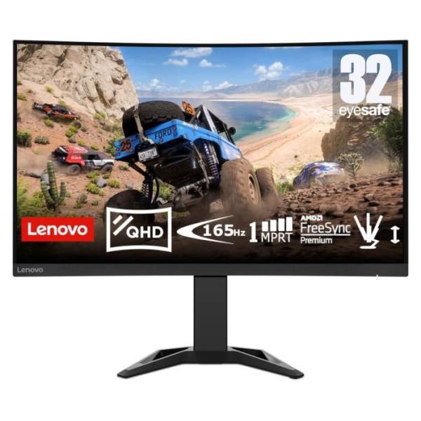 Ecran PC Gaming Incurvé Lenovo - 32 - 165Hz - Dalle VA