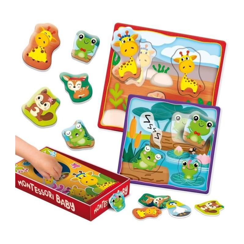 Découvrez les familles d'animaux avec Jeu Tactile CAROTINA BABY!