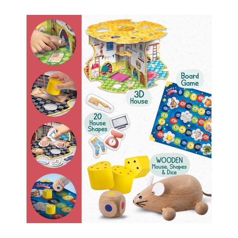La Maison de la Souris : Jeu Montessori en Bois