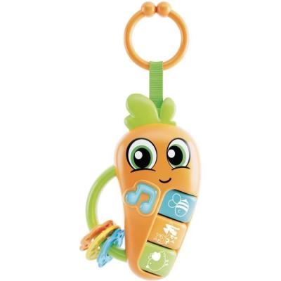 Découvrez le hochet électronique Carotina Baby avec mélodies et bruits d'animaux
