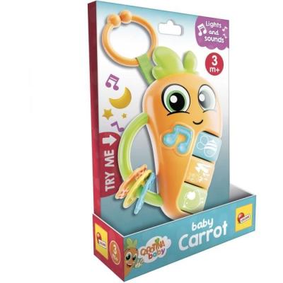Découvrez le hochet électronique Carotina Baby avec mélodies et bruits d'animaux