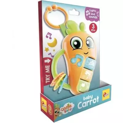 Découvrez le hochet électronique Carotina Baby avec mélodies et bruits d'animaux Découvrez le hochet électronique Carotina Baby avec mélodies et bruits d'animaux