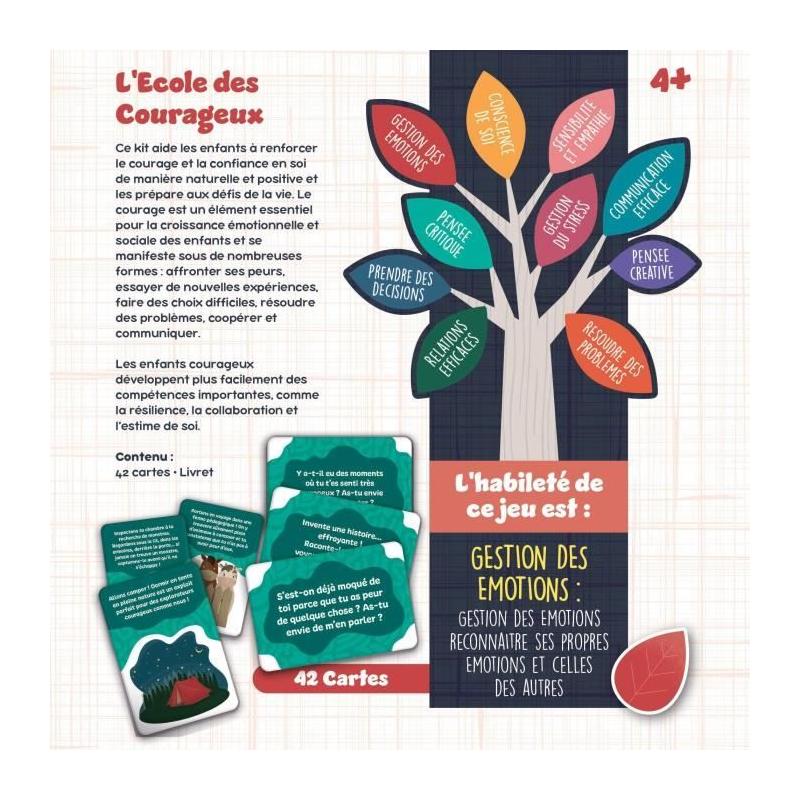 Jeu de cartes pour enfants courageux - LIFE SKILLS