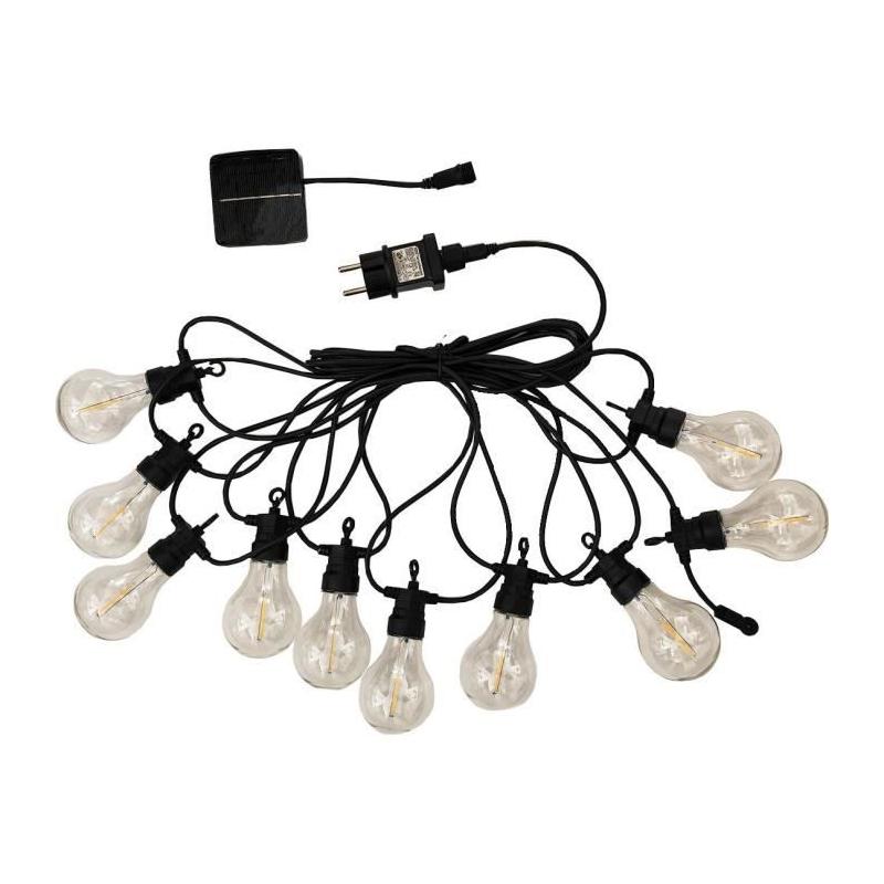 Guirlande lumineuse extérieur LUMISKY pour kiosque - 7.50m - Solaire et secteur