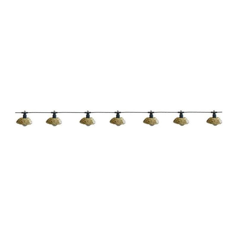 Guirlande lumineuse extérieure LUMISKY COTTAGE - Ambiance chaleureuse - 5.70m - LED blanc chaud
