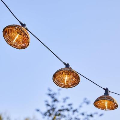 Guirlande lumineuse extérieure LUMISKY COTTAGE - Ambiance chaleureuse - 5.70m - LED blanc chaud