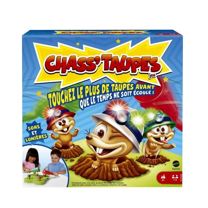 Jeu de société amusant pour enfants de 4 ans: Chass'taupes!
