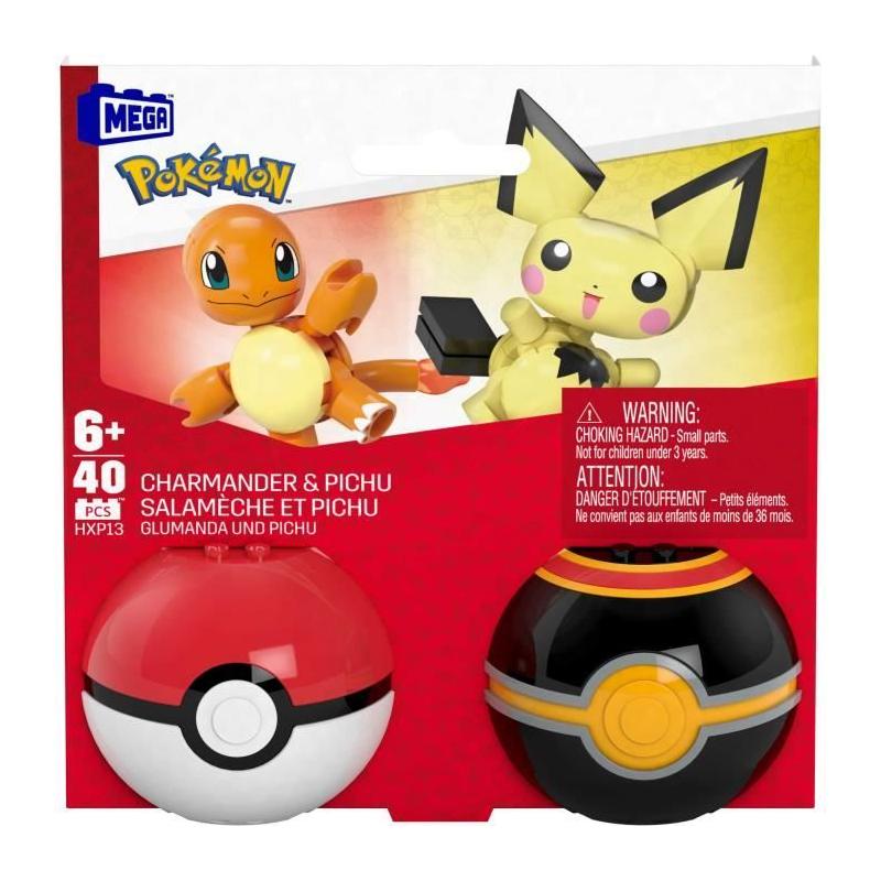 MEGA Pack 2 Pokeball de 40 micro-briques - Jeu de construction