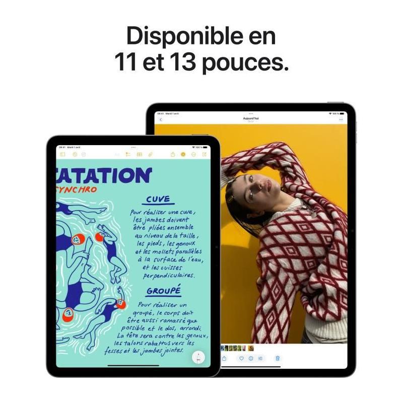 Nouvel iPad Air M3 (2025) - 13 pouces - Wi-Fi 128Go - Mauve