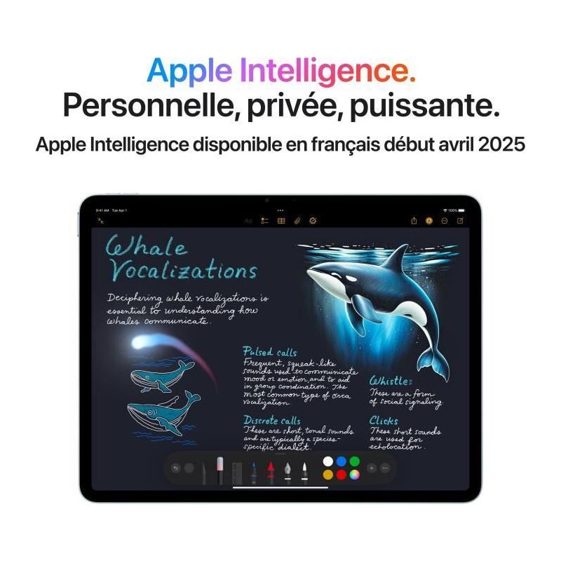 TABLETTE TACTILE : iPad Air M3 (2025) - 13 - Wi-Fi - 256Go - Starlight