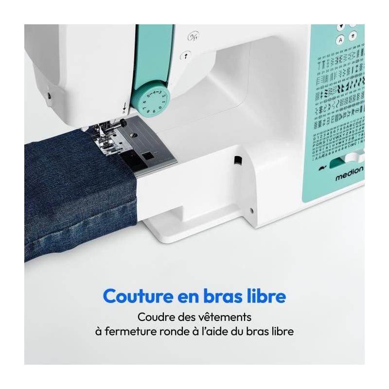 Machine à Coudre Numérique MEDION SD 36 - Turquoise