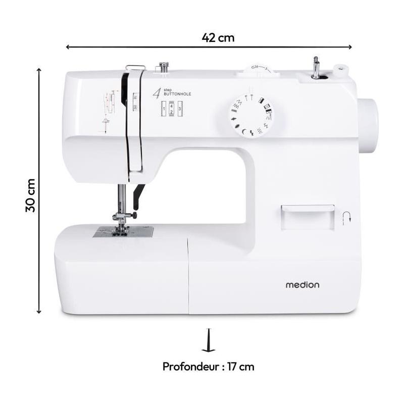 Machine à Coudre MEDION SM 70 Blanc