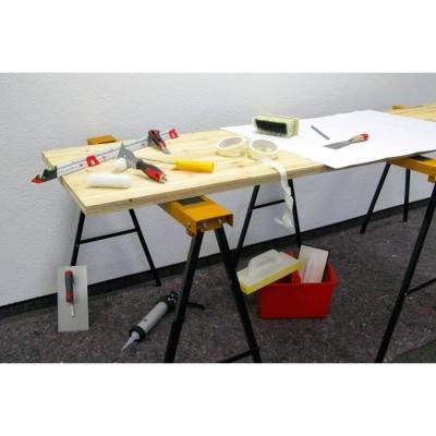 Tréteau pliable MEISTER - Charge 100kg - Noir