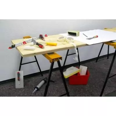 Tréteau pliable MEISTER - Charge 100kg - Noir Tréteau pliable MEISTER - Charge 100kg - Noir