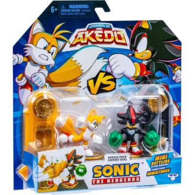 Duo de Figurines Tails vs Shadow - Pack de combat AKEDO