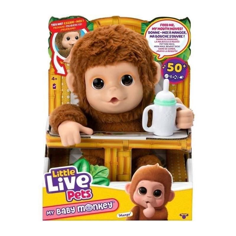Mon Bébé Singe interactif - Little Live Pets - Peluche