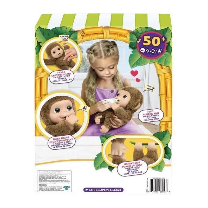 Mon Bébé Singe interactif - Little Live Pets - Peluche