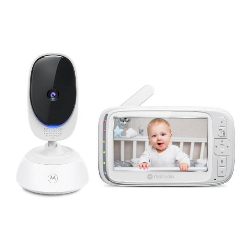 Moniteur vidéo Wi-fi MOTOROLA VM85 - 5 - 300 m - Connecté - Infrarouge - Blanc
