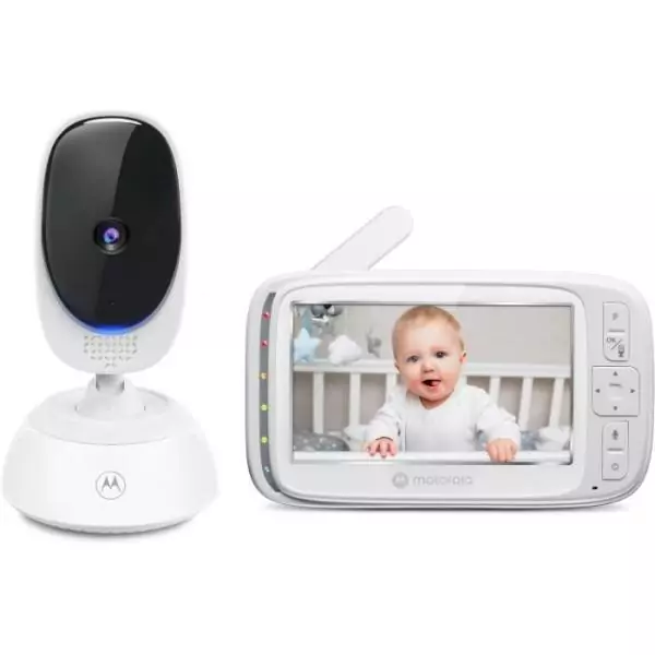 Moniteur vidéo Wi-fi - MOTOROLA - VM85 - 5 - 300 m - Connecté - Ecran - Infrarouge - Blanc