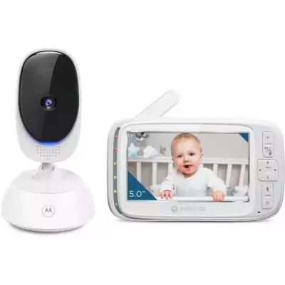 Moniteur vidéo Wi-fi MOTOROLA VM85 - 5 - 300 m - Connecté - Infrarouge - Blanc
