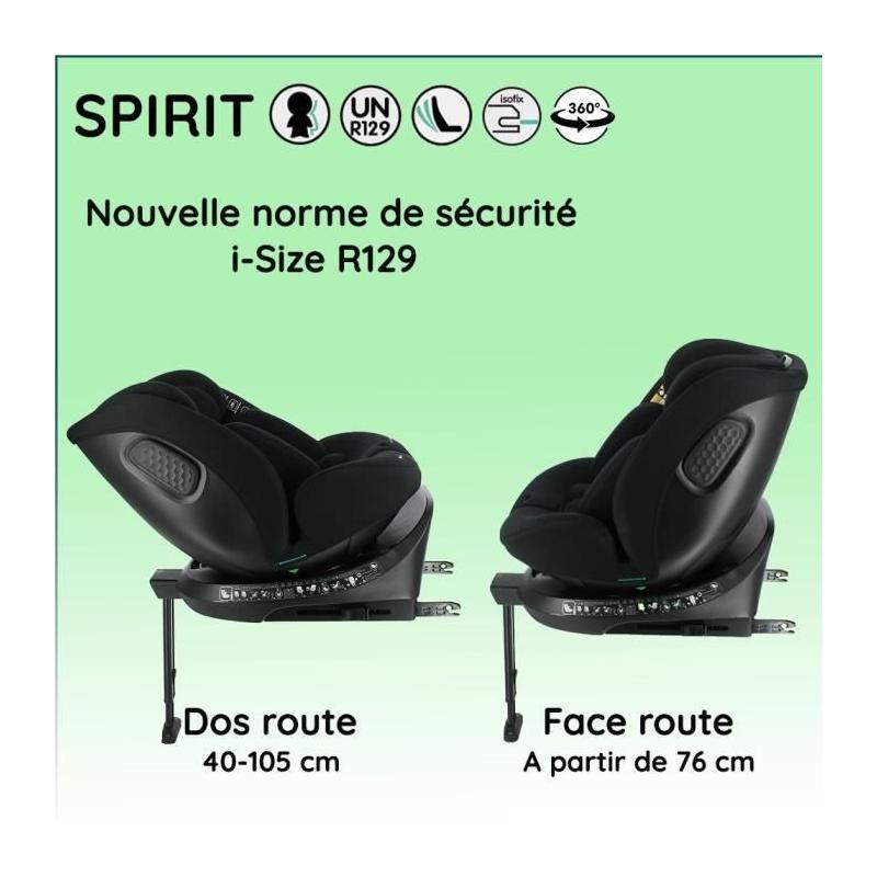 Siège auto isofix SPIRIT NANIA: évolutif 0-36 kg, 0-10 ans