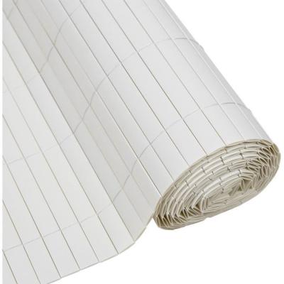 Canisse PVC double face - NATURE - 1 x 3 m - Blanc