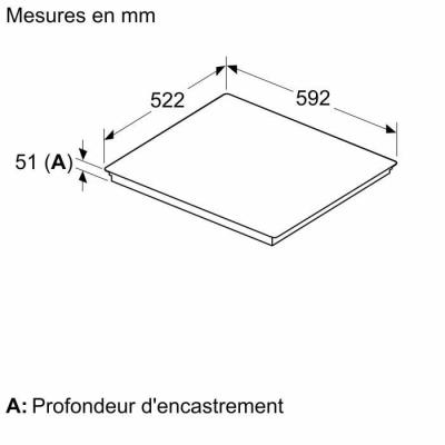 Neff T66FTX4L0 plaque Noir Intégré 60 cm Plaque avec zone à induction 4 zone(s)