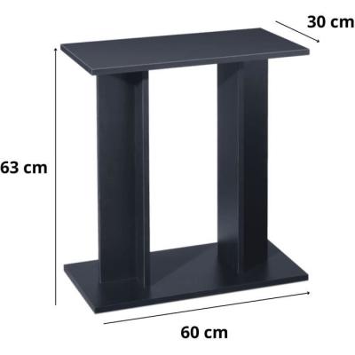 Support élégant pour aquarium 60 cm - Ciano Noir