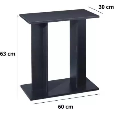 Support élégant pour aquarium 60 cm - Ciano Noir Support élégant pour aquarium 60 cm - Ciano Noir