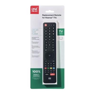 Télécommande universelle pour TV Hisense - Noir