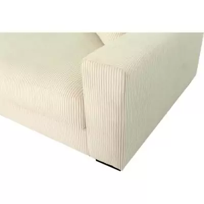 Canapé fixe 4 places Pedro - Velours côtelé Beige Canapé fixe 4 places Pedro - Velours côtelé Beige