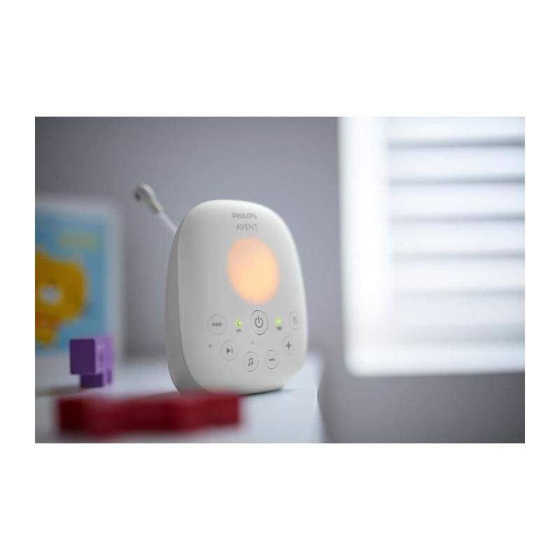 Ecoute-bébé Philips Avent: Sécurité Audio DECT - Blanc - LCD - Température - Veilleuse