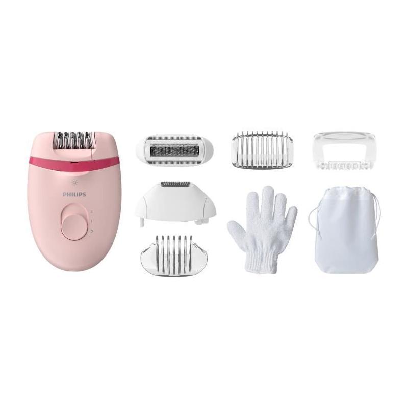 Épilateur électrique Philips Satinelle BRE285/00 - Douceur et efficacité