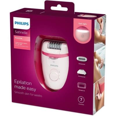 Épilateur électrique Philips Satinelle BRE285/00 - Douceur et efficacité