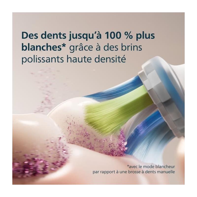 Lot de 4 têtes de brosse - PHILIPS - HX9044/87 - C3 blanc