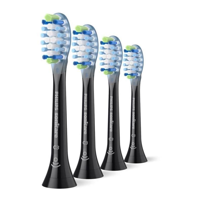 Lot de 4 têtes de brosse Philips HX9044/88 - C3 black