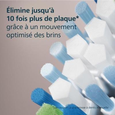 Lot de 4 têtes de brosse Philips HX9044/88 - C3 black
