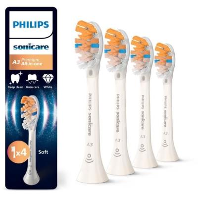 Lot de 4 têtes de brosse Philips HX9094/87 - A3 blanc