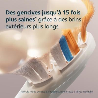 Lot de 4 têtes de brosse Philips HX9094/87 - A3 blanc