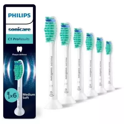 Ensemble de 6 têtes de brosse Philips HX6016/87 - Blanc C1