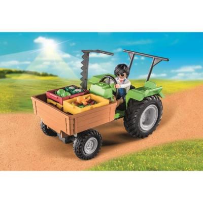 Jouet mini tracteur avec remorque pour enfants de 4 ans