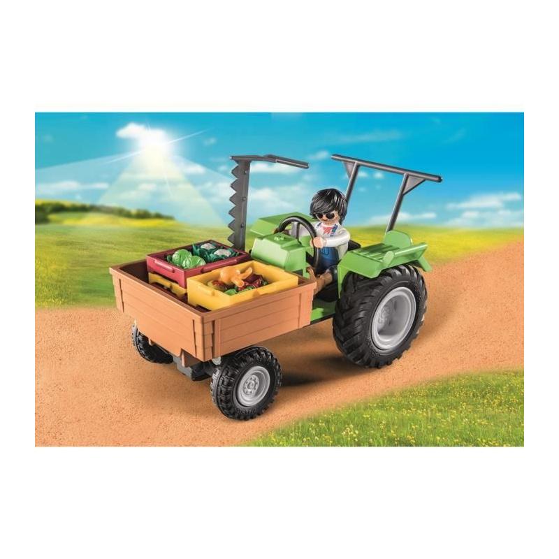 Jouet mini tracteur avec remorque pour enfants de 4 ans