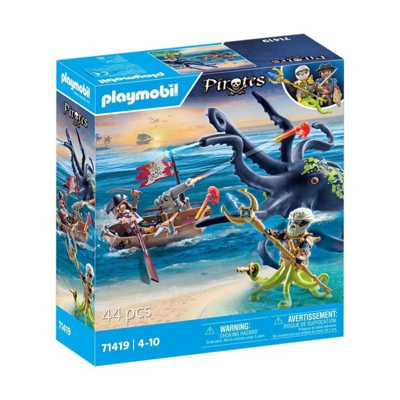Aventures pirates avec pieuvre géante en miniature