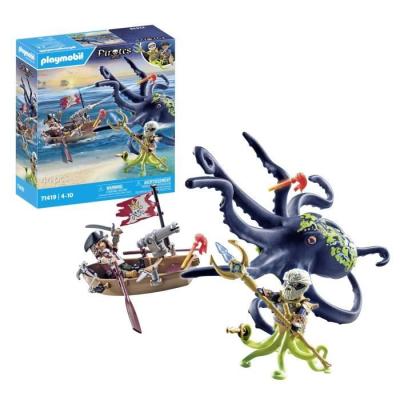 Aventures pirates avec pieuvre géante en miniature