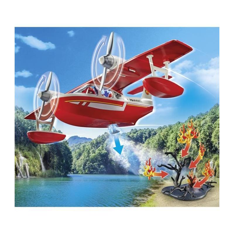 Jouet Hydravion Pompiers Playmobil 71463 - Univers Miniature