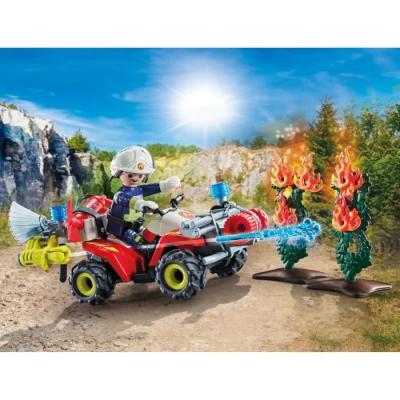 Lutte contre l'incendie avec le pompier PLAYMOBIL 71825