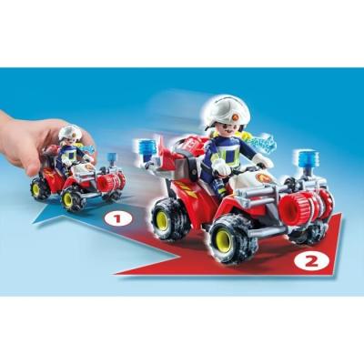 Lutte contre l'incendie avec le pompier PLAYMOBIL 71825