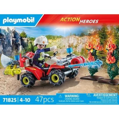 Lutte contre l'incendie avec le pompier PLAYMOBIL 71825