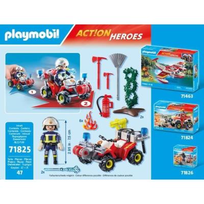Lutte contre l'incendie avec le pompier PLAYMOBIL 71825