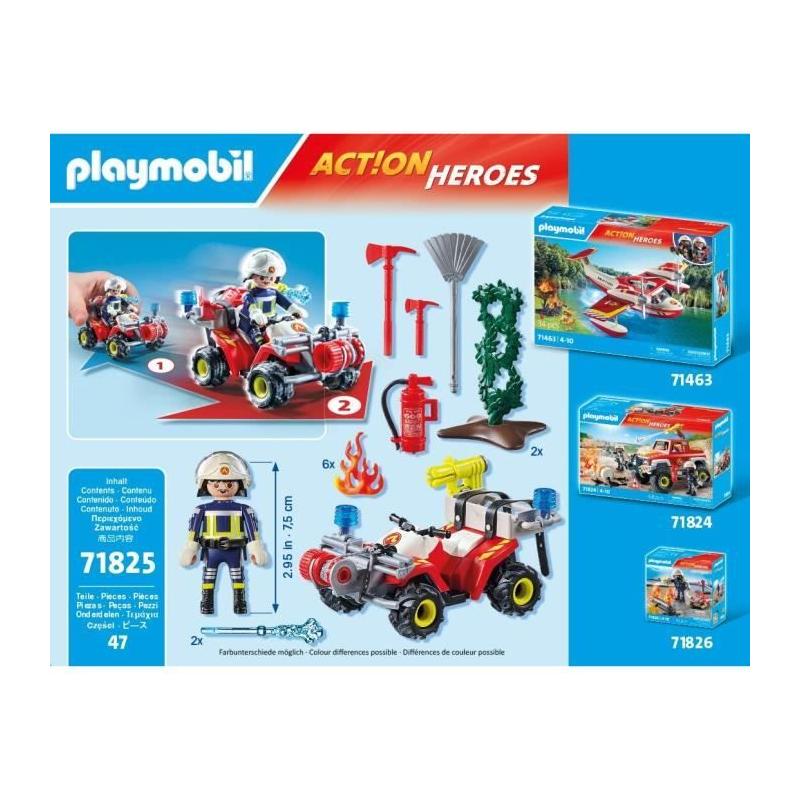 Lutte contre l'incendie avec le pompier PLAYMOBIL 71825